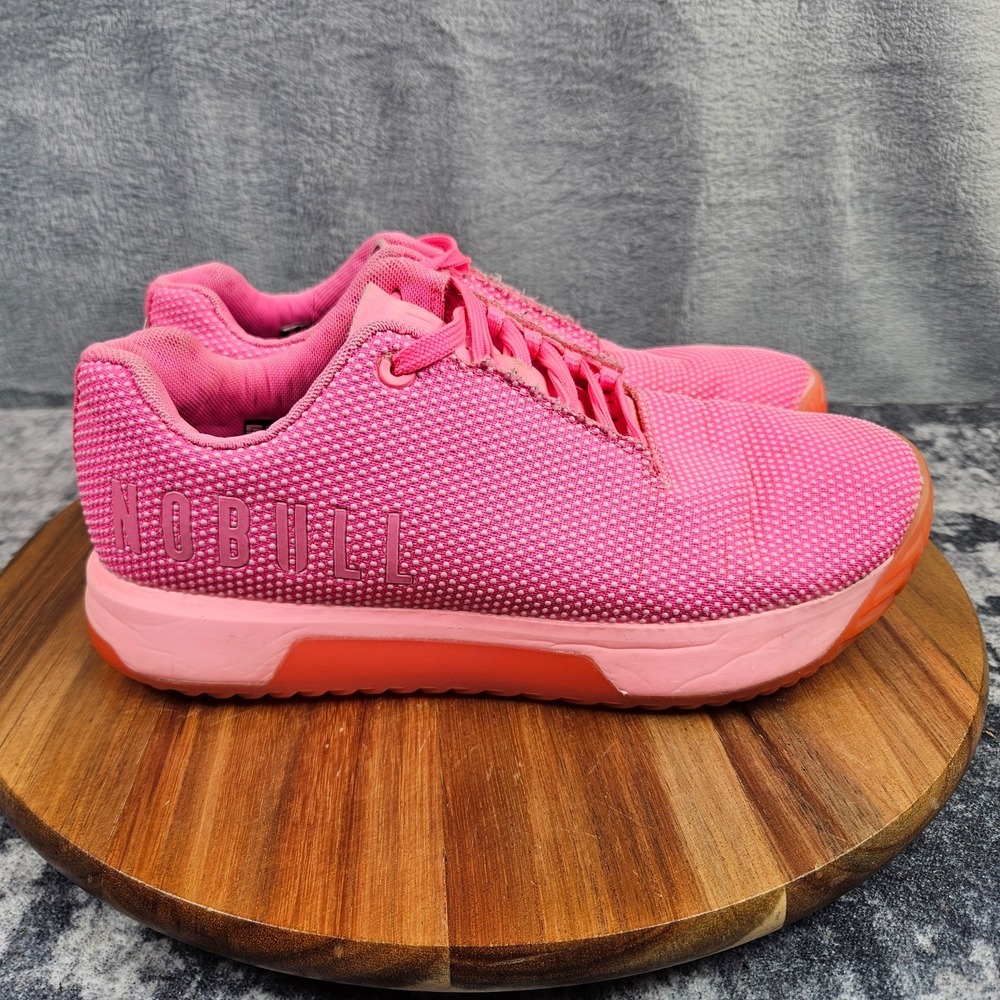 Nobull Outwork Edge Impact Shoes Womens Size 8 Pink Training Workout Sneakers